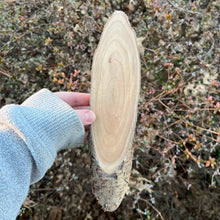 Load image into Gallery viewer, Live Edge Cherry Oval Panel 002
