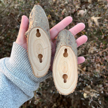 Load image into Gallery viewer, Set of 2 Live Edge Cherry Oval Minis
