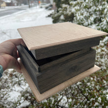 Load image into Gallery viewer, (6 available) Ambrosia Maple and Ebonized Oak Boxes
