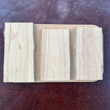 Load image into Gallery viewer, Set of 3 Live Edge Cherry Stumpies (#1)
