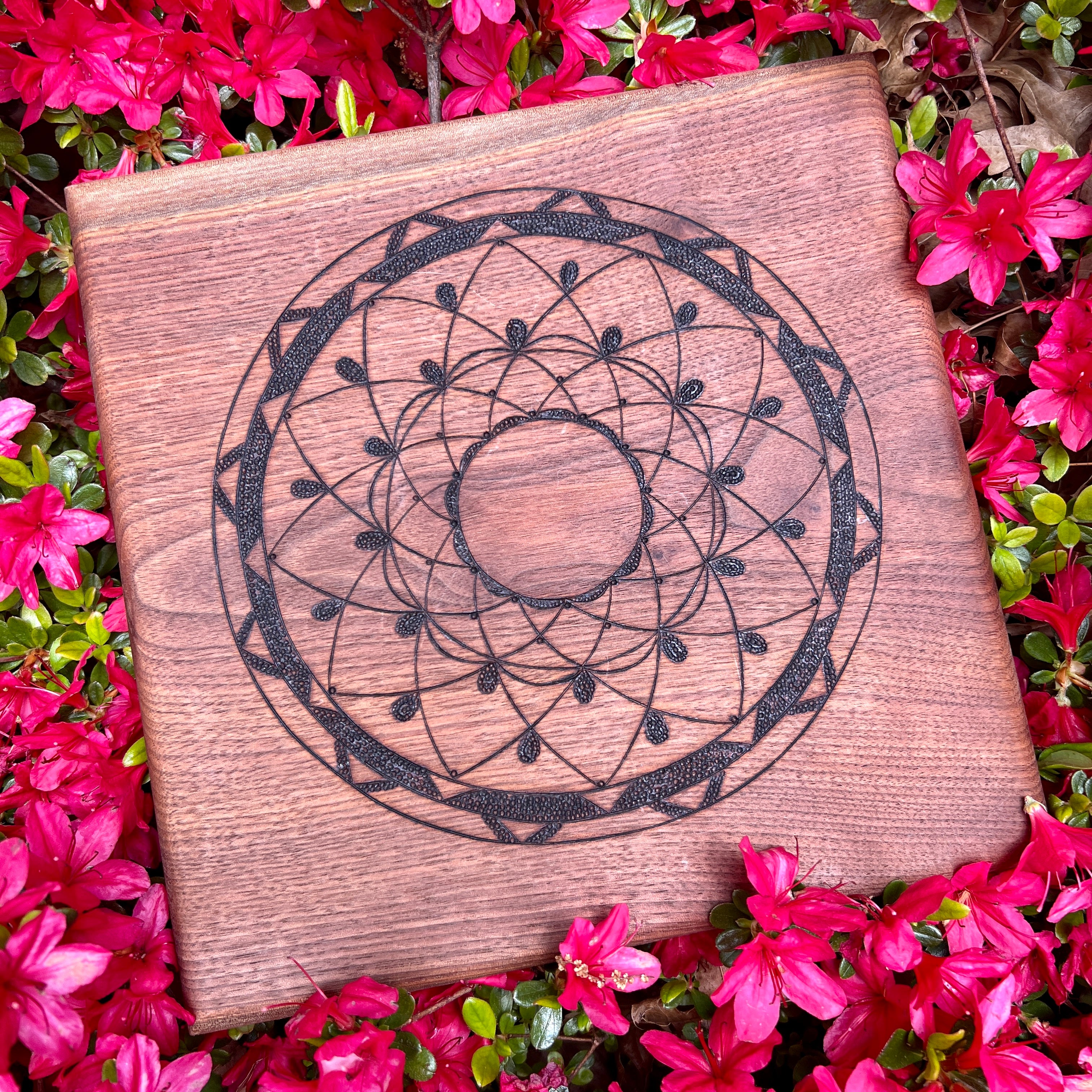 Mandala I Pyrography Art – It's David and Renee