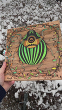 Load and play video in Gallery viewer, &quot;Beetle Boi&quot; Pyrography Art
