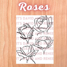Load image into Gallery viewer, Hand-Drawn Roses Templates
