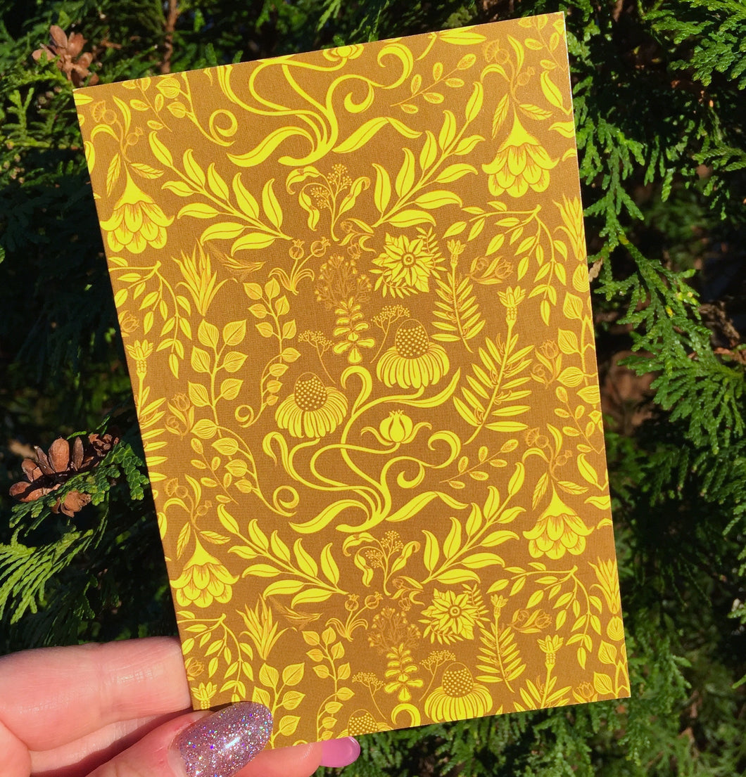 Wallpaper Greeting Cards (Mustard)